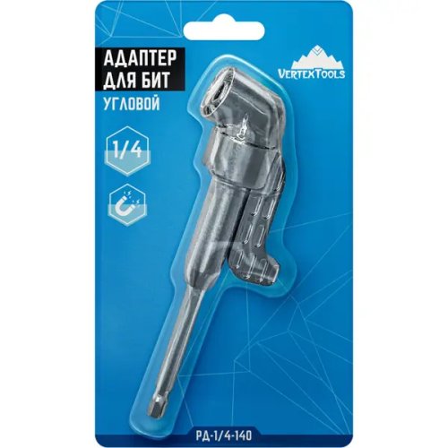 Насадка угловая Vertextools 1/4 дюйма 140 мм