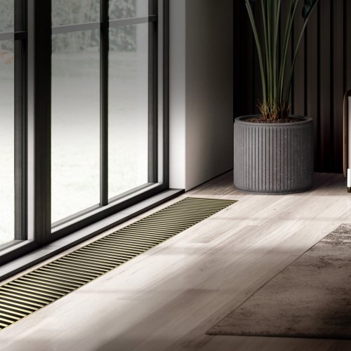 Конвектор внутрипольный Royal Thermo ATRIUM TURBO-90/400/1500-DG-U-AU