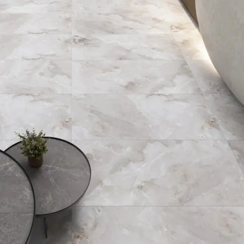 Глазурованный керамогранит Incolor Galatea Satin 60x120 см 1.44 м² сатинированный цвет светло-серо-бежевый
