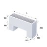 Конвектор напольный Royal Thermo STEP-180/180/500-3-N-WT-LG-NA