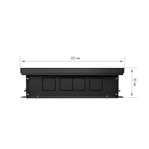 Конвектор внутрипольный Royal Thermo ATRIUM TURBO-90/300/2300-DG-U-BL