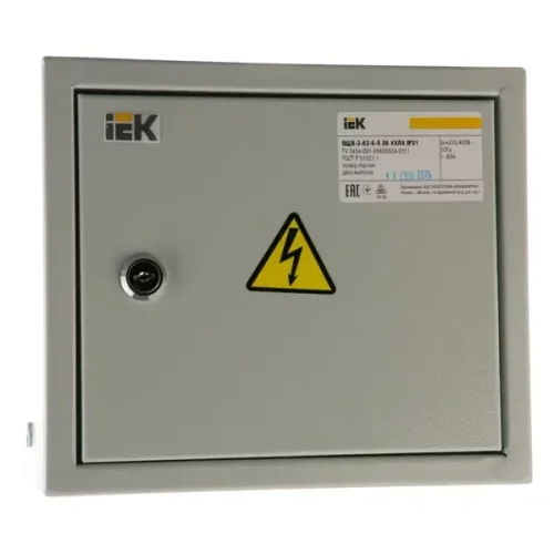 Щит освещения навесной IEK ОЩВ-3-63-12-0 36 6 модулей IP 31 металл