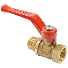 Кран шаровой VALFEX для воды 3/4 НР/НР ручка-рычаг, латунный 11Б27фт1М (56/14)