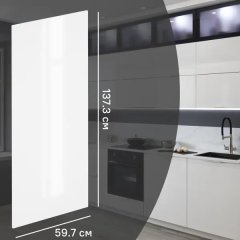 Фасад кухонного шкафа Аша 59.7x137.3 см KONSENSA ЛДСП цвет белый