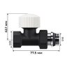 Набор термостатический прямой Royal Thermo Design 1/2М30х1,5 (Черный)
