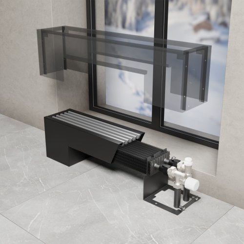 Конвектор напольный Royal Thermo STEP-180/180/2500-3-N-BL-LG-BL