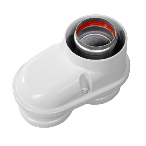 Адаптер моноблочный Royal Thermo 60/100 для перехода на двухтрубную систему 80/80 (универсальный)