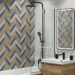 Декор настенный LB Ceramics Моррис 30x60.3 см глазурованный керамогранит матовый цвет шеврон