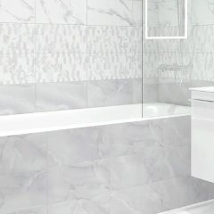 Плитка настенная KREAFORTA Mersey Onyx 20x40 см 1.2 м² матовый цвет серый
