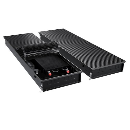 Конвектор внутрипольный Royal Thermo ATRIUM TURBO-110/400/2600-DG-U-BL