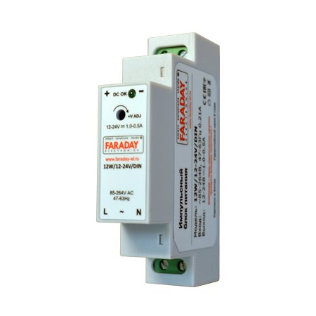 Блок питания 12W/12-24V/DIN