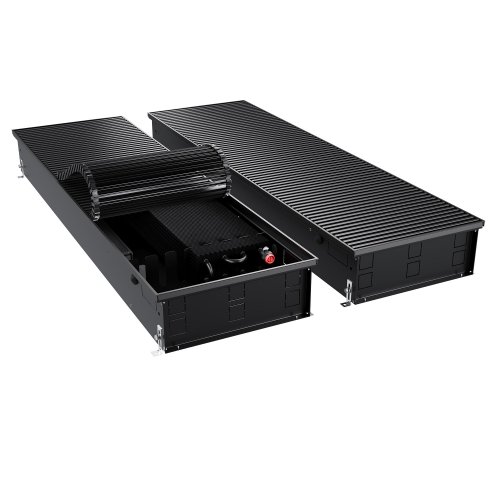 Конвектор внутрипольный Royal Thermo ATRIUM TURBO-150/400/2100-DG-U-BL