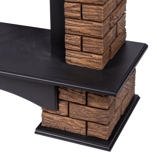 Портал Firelight Forte Wood Classic камень темный, шпон венге