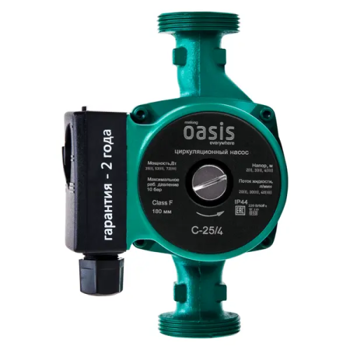 Циркуляционный насос Oasis 25/4 180 мм с гайками 1"