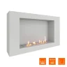 Биокамин SteelHeat WALL LONG 900 белый
