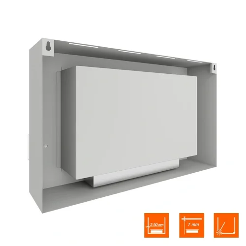 Биокамин SteelHeat WALL LONG 900 белый