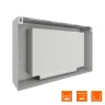 Биокамин SteelHeat WALL LONG 900 белый
