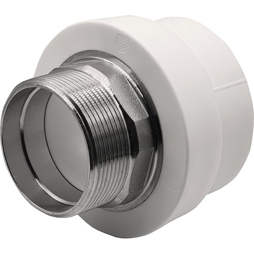 Муфта THERMOLIGHT комбинированная PP-R НР 63х2 под ключ белый (2/18)
