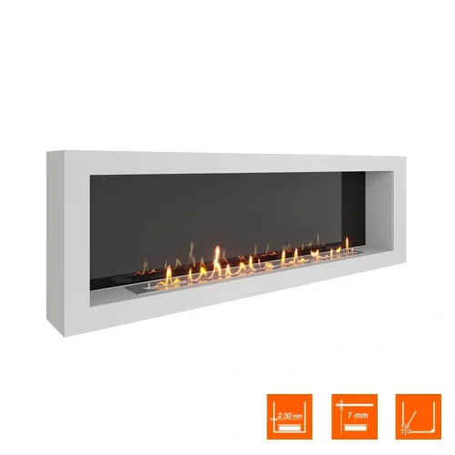 Биокамин SteelHeat WALL ONE 1700 белый