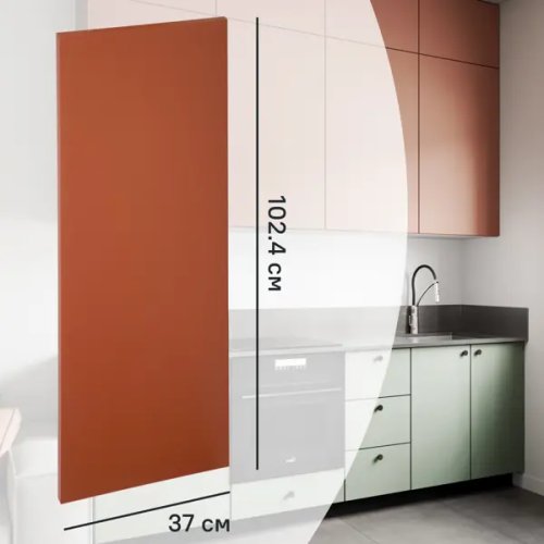 Фальшпанель для кухонного шкафа Тара 37x102.4 см KONSENSA МДФ цвет терракотовый