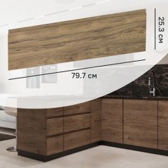 Фасад кухонного шкафа Токио 79.7x25.3 см KONSENSA ЛДСП цвет темное дерево