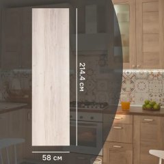 Фальшпанель для кухонного шкафа Касли 58x214 см KONSENSA ЛДСП цвет бежевый
