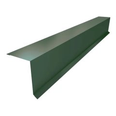 Планка ветровая для гибкой кровли 70x100 мм 2 м 0.4 мм цвет RAL 6005 зеленый