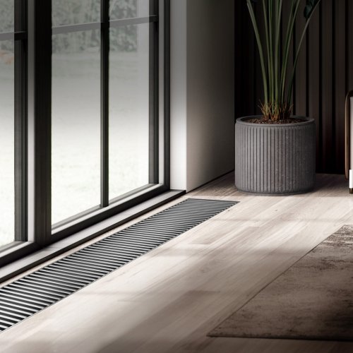 Конвектор внутрипольный Royal Thermo ATRIUM TURBO-90/400/2200-DG-U-NA