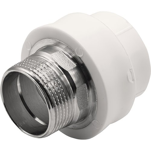 Муфта THERMOLIGHT комбинированная PP-R НР 40х1 1/4 под ключ белый (4/48)