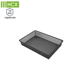 Корзина мелкосетчатая НСХ 52.9x8.5x36.5 см сталь цвет чёрный