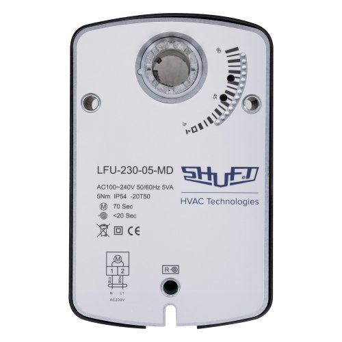 Электропривод с возвратной пружиной SHUFT LFU-230-05-MD