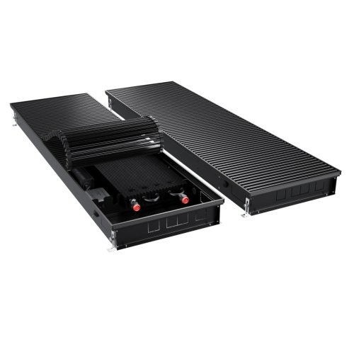Конвектор внутрипольный Royal Thermo ATRIUM TURBO-90/400/1800-DG-U-BL