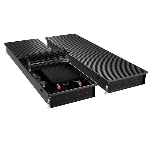 Конвектор внутрипольный Royal Thermo ATRIUM TURBO-110/400/2800-DG-U-BL