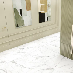 Керамогранит Alma Ceramica Laurent 60x60x0.9 см 1.8 м² матовый цвет бело-серый