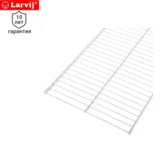 Полка проволочная Larvij 120.3x30.6 см металл цвет белый