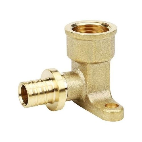 Угол VARMEGA Slide-fit настенный (водороз.) ВР, 16x1/2, Н-50мм, с креп., акс., латунь, VM51611