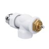 Набор термостатический осевой Royal Thermo Design 1/2М30х1,5 (Белый)