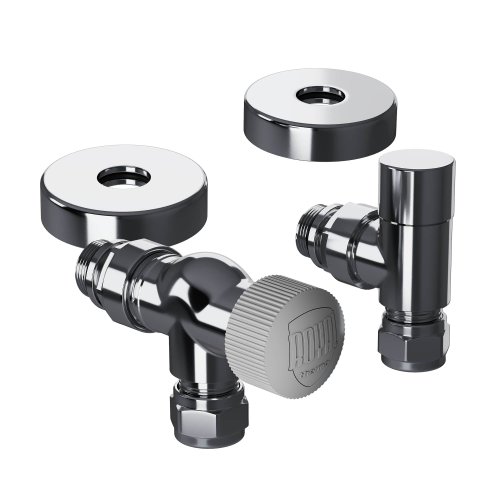 Набор термостатический осевой Royal Thermo Design Pro 15мм М30х1,5 (Хром)