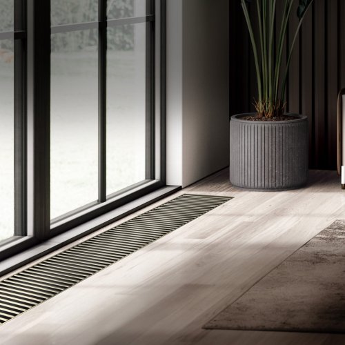 Конвектор внутрипольный Royal Thermo ATRIUM TURBO-90/300/1800-DG-U-LB