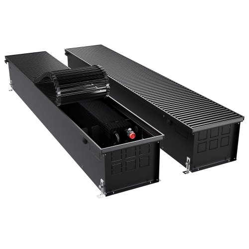 Конвектор внутрипольный Royal Thermo ATRIUM TURBO-190/250/2800-DG-U-BL