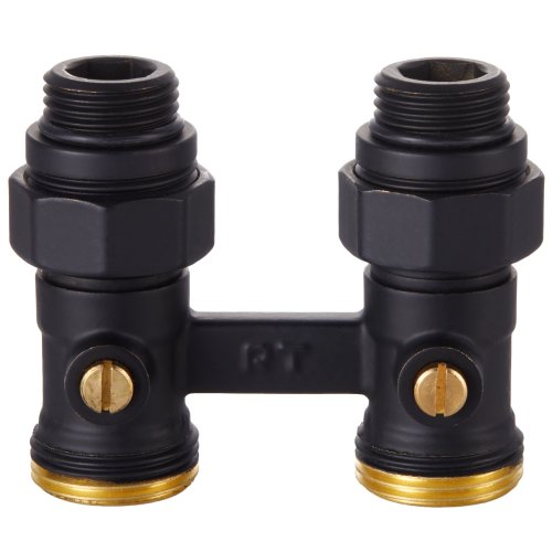 Узел нижнего подключения Royal Thermo прямой 1/2х3/4 EK (черный)