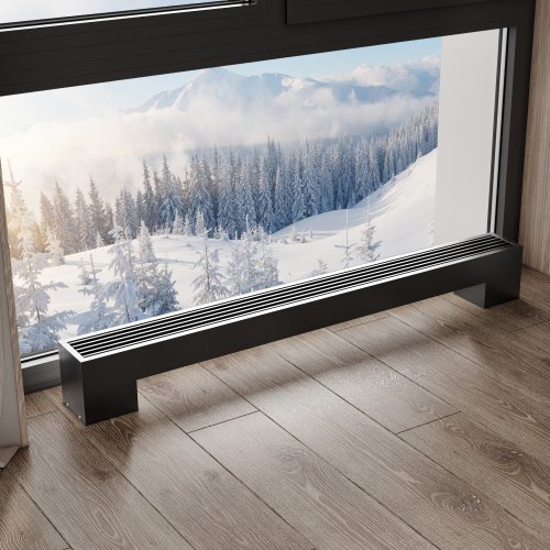 Конвектор напольный Royal Thermo STEP-80/180/2300-1-N-BL-LG-BL