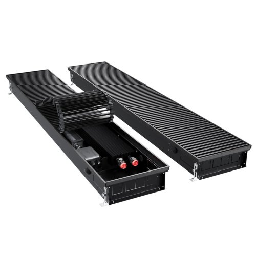 Конвектор внутрипольный Royal Thermo ATRIUM TURBO-90/250/2400-DG-U-BL