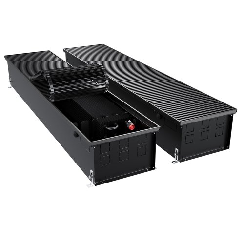 Конвектор внутрипольный Royal Thermo ATRIUM TURBO-190/300/2900-DG-U-BL