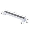 Конвектор напольный Royal Thermo STEP-80/180/800-1-N-WT-LG-NA