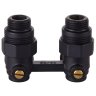 Узел нижнего подключения Royal Thermo угловой 1/2х3/4 EK (черный)