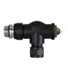 Набор термостатический осевой Royal Thermo Design Pro 15мм М30х1,5 (Черный)