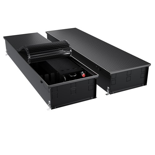 Конвектор внутрипольный Royal Thermo ATRIUM TURBO-190/400/2500-DG-U-BL