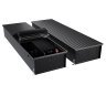 Конвектор внутрипольный Royal Thermo ATRIUM TURBO-190/400/2500-DG-U-BL