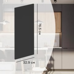 Фасад кухонного шкафа София 32.9x76.5 см KONSENSA ЛДСП цвет серый